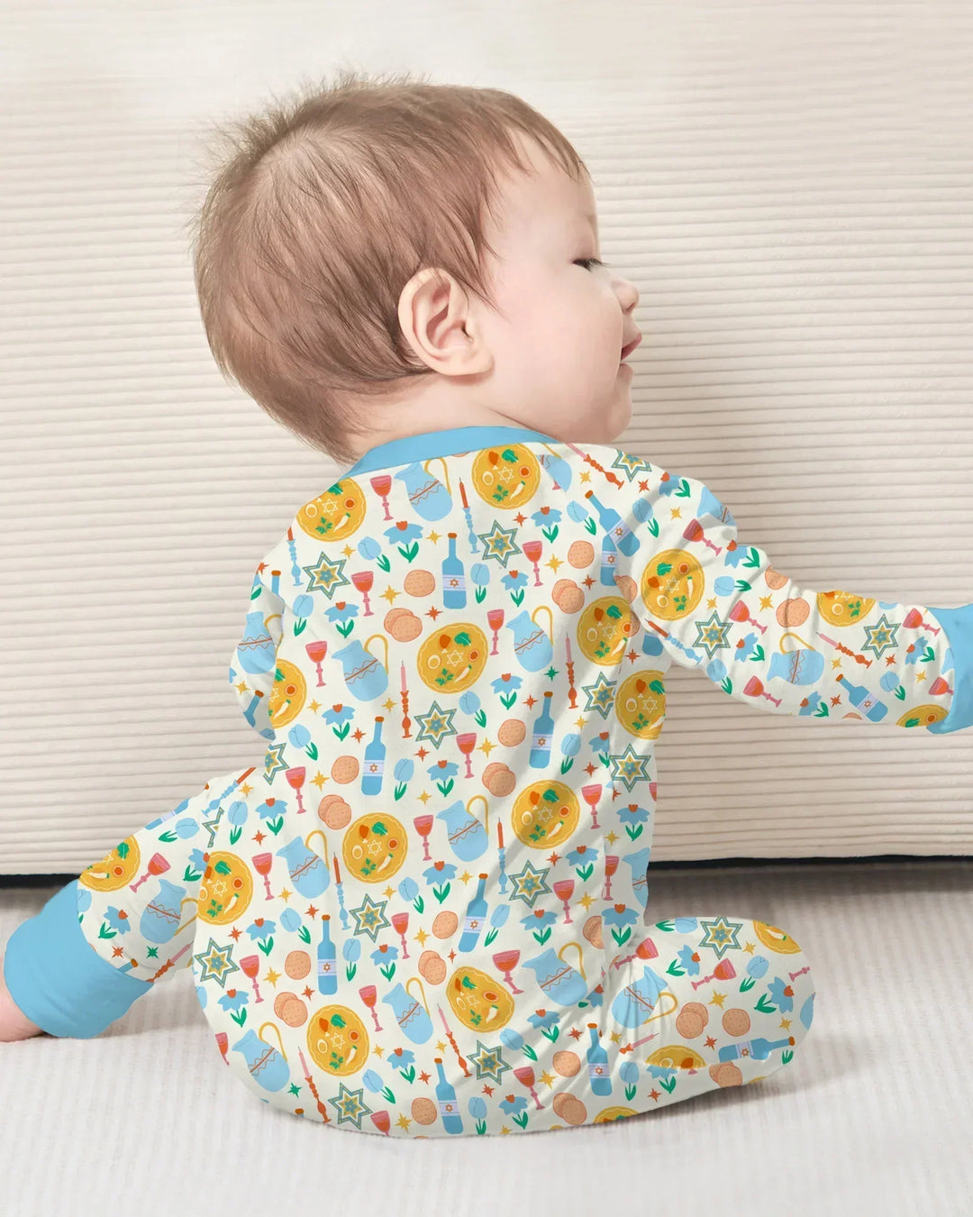 Gerippte Babykleidung mit individuellem Foto - Weich &amp; Skizzenhaft