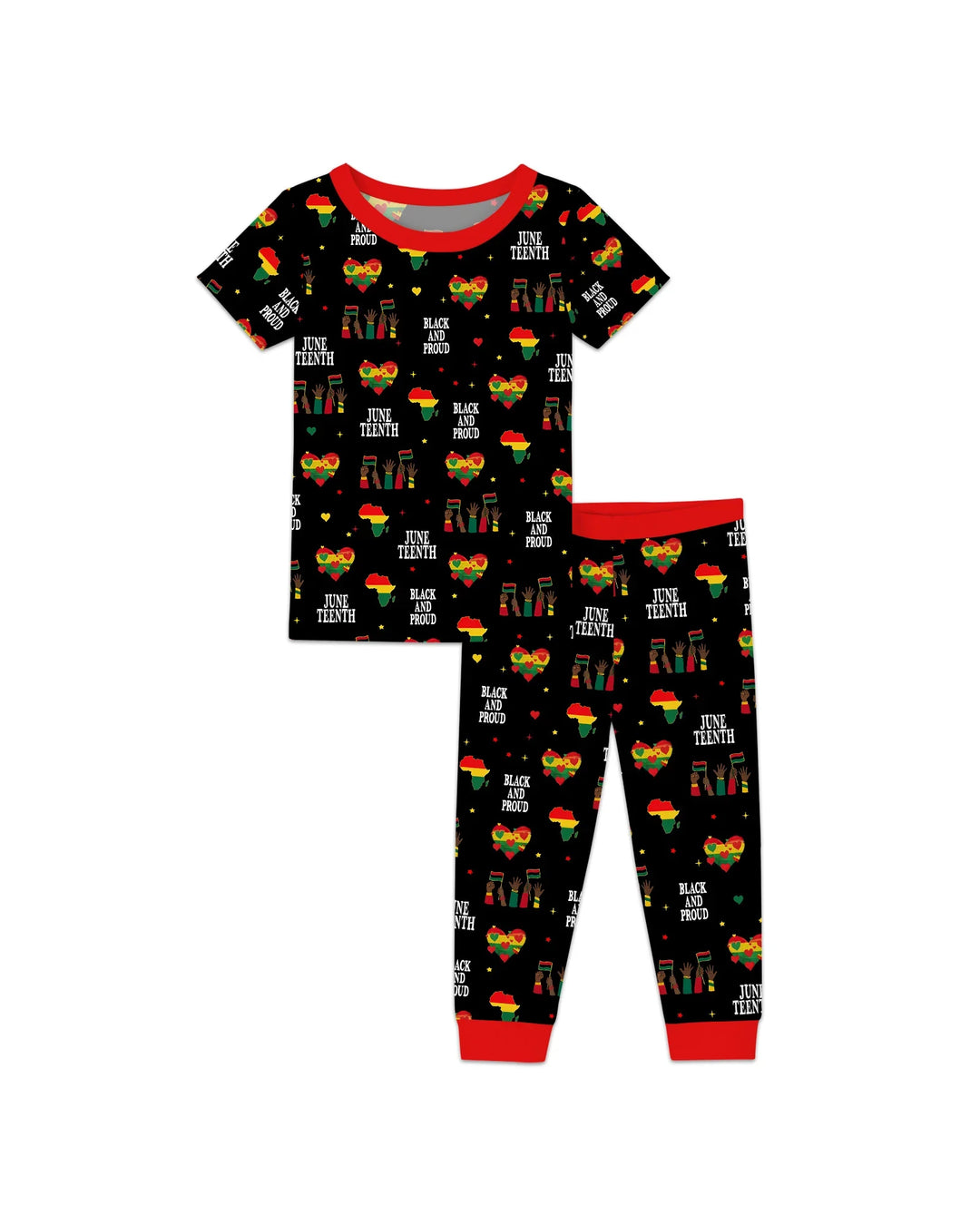 Zweiteiliges, kurzärmliges Pyjama-Set mit Marienkäfern
