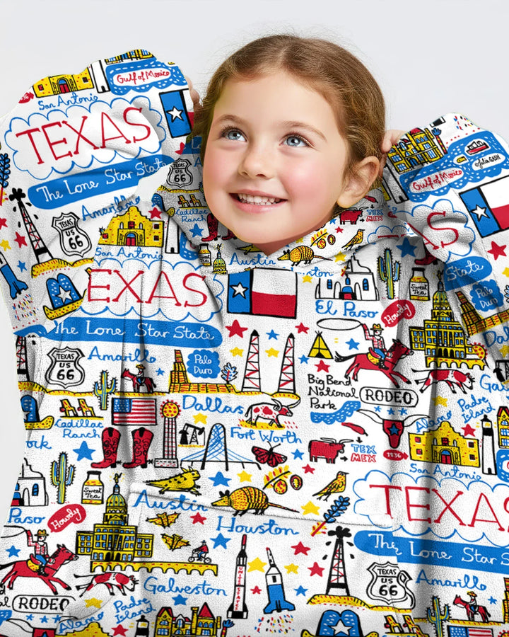 Lone Star State Bamboo Blanket Hoodie