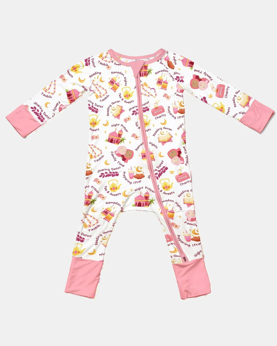 Ramadan Mubarak Matching Family Bamboo Convertible Zippy