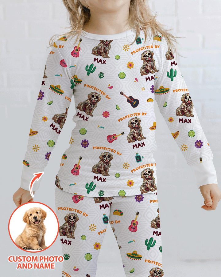 Dia De Los Muertos Bamboo Two Piece Long Sleeve Pajama Set