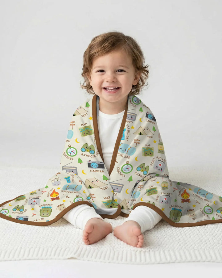 Little Camp Adventure Family Matching Blanket