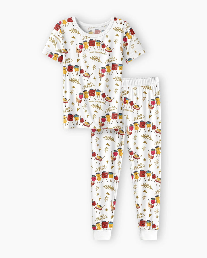 Zweiteiliges, kurzärmliges Pyjama-Set mit Marienkäfern