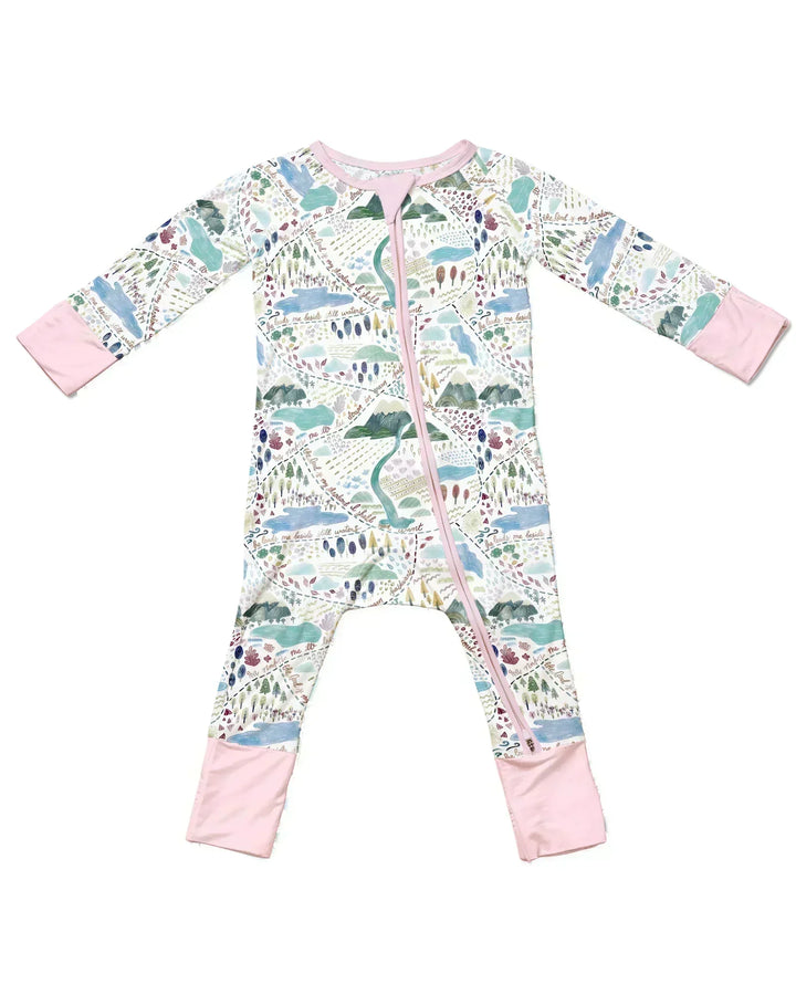 Whimsical Psalms 23 Map Bamboo Convertible Zippy