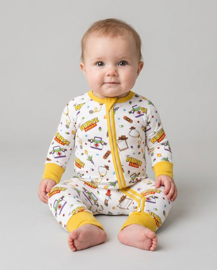 Gerippte Babykleidung mit individuellem Foto - Weich &amp; Skizzenhaft