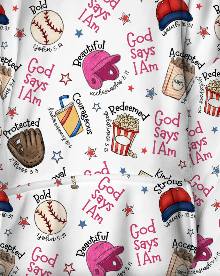 Christlicher Baseball tragbarer Bambus-Deckenpullover