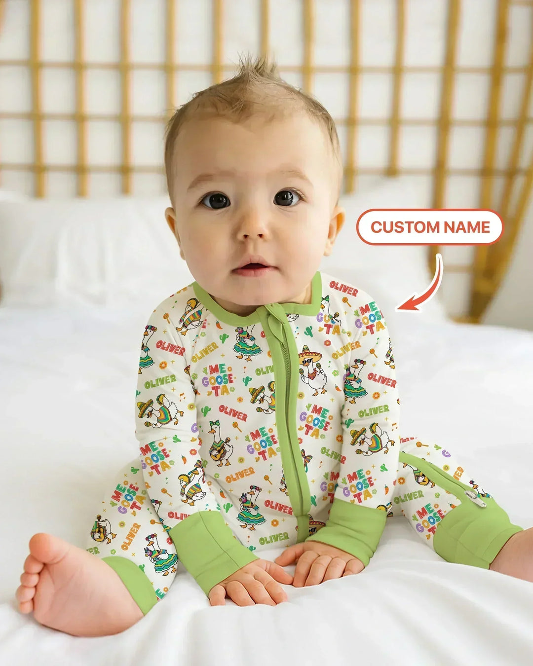Custom name Me Goose-ta Bamboo Convertible Zippy