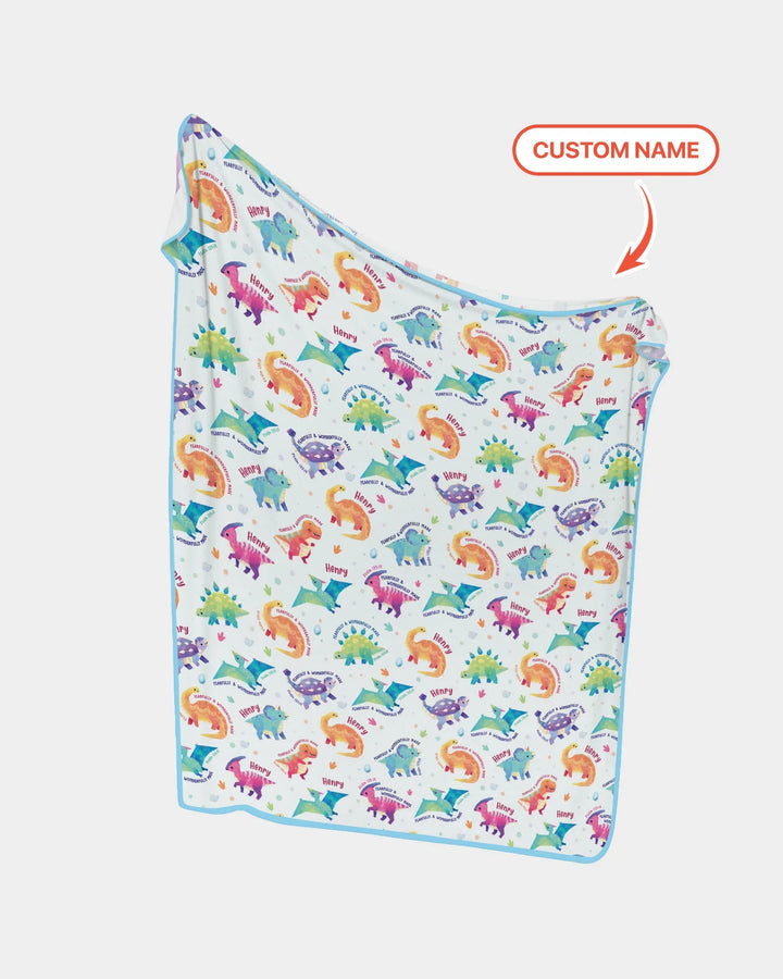 Fearfully & Wonderfully Made Custom Name Boy Bamboo Blanket