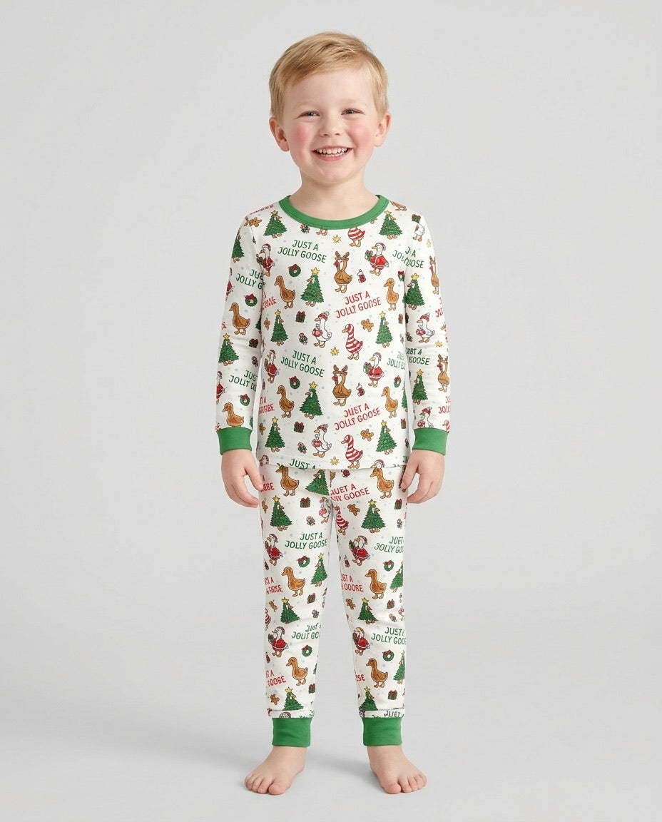 Just A Jolly Goose Bamboo Two Piece Long Sleeve Pajama Set
