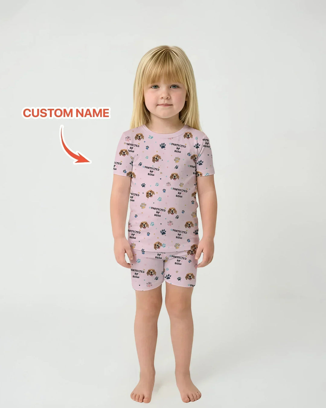 Zweiteiliges Pyjama-Set mit kurzen Ärmeln und Shorts im Sommer-Design