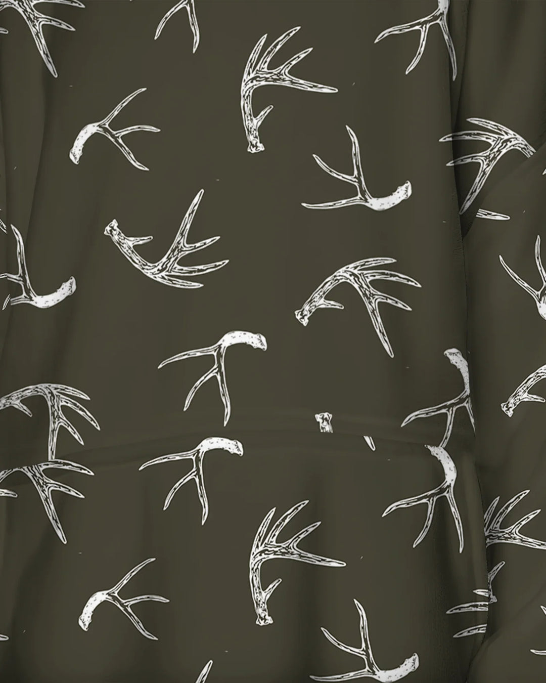 Antlers Minimalism Tragbarer Bambus-Deckenhoodie