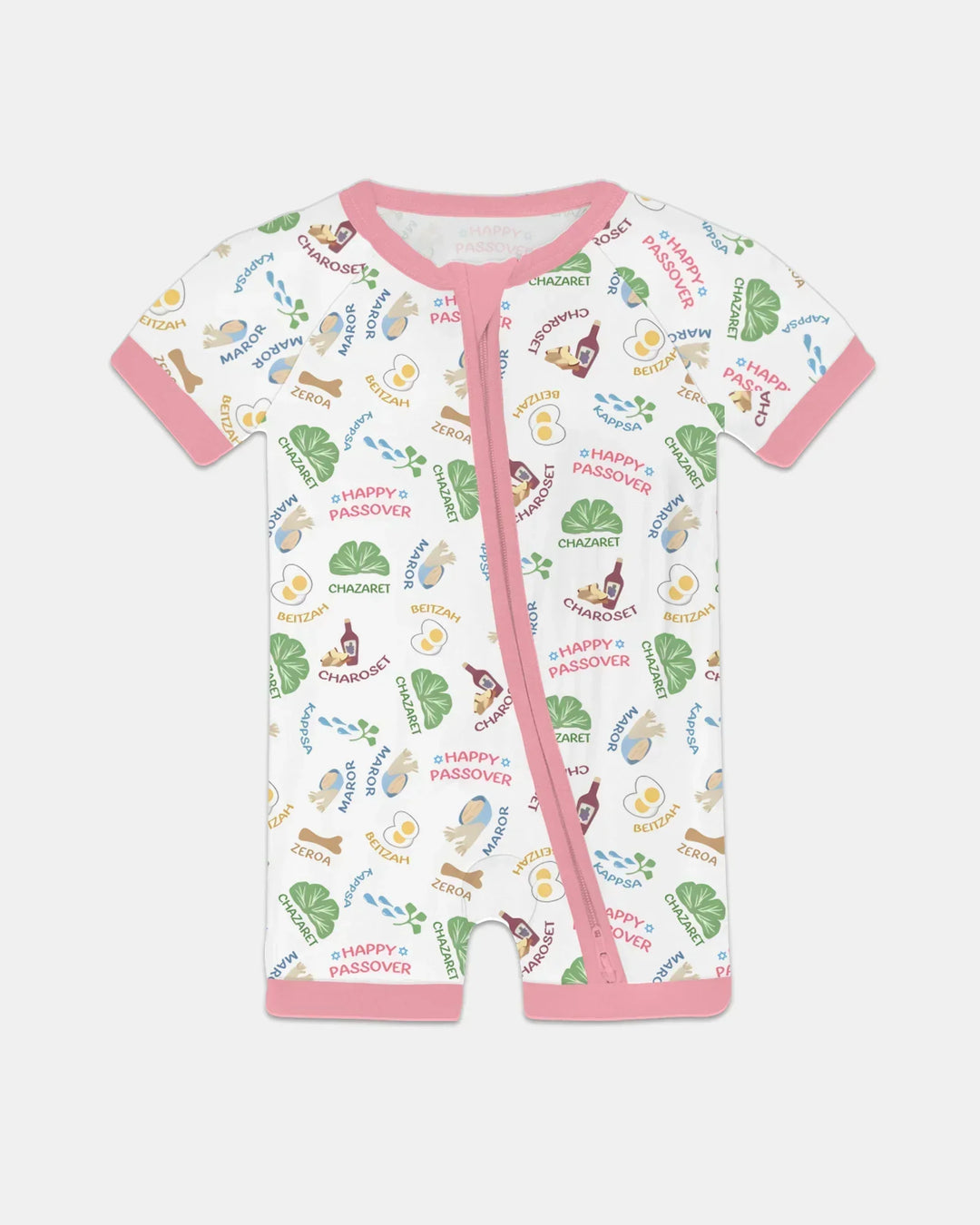 Happy Passover Matching Family Bamboo Shorty Zippy
