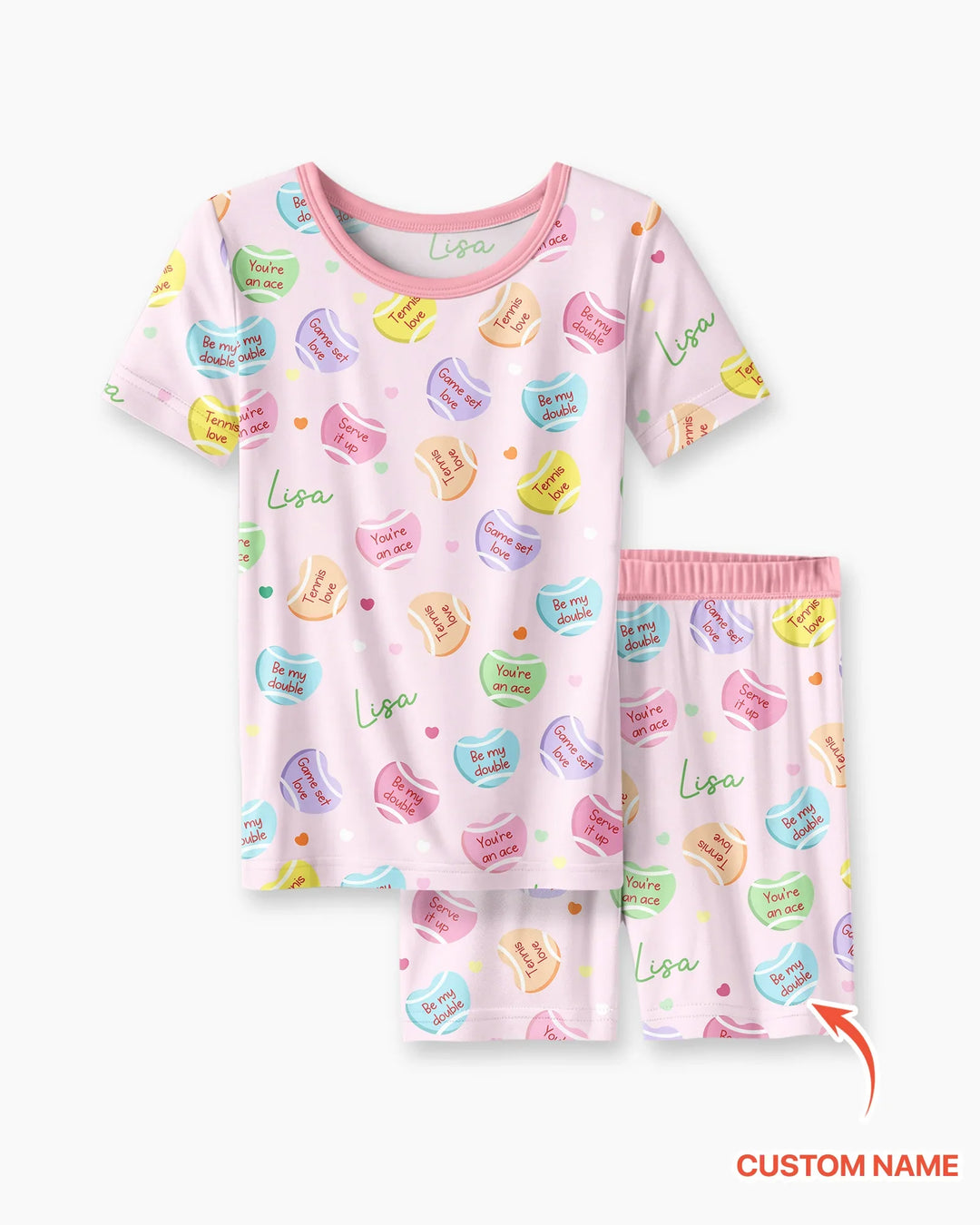 Schlafanzug-Set zweiteilig, kurze Ärmel, kurze Hose, Bambus
