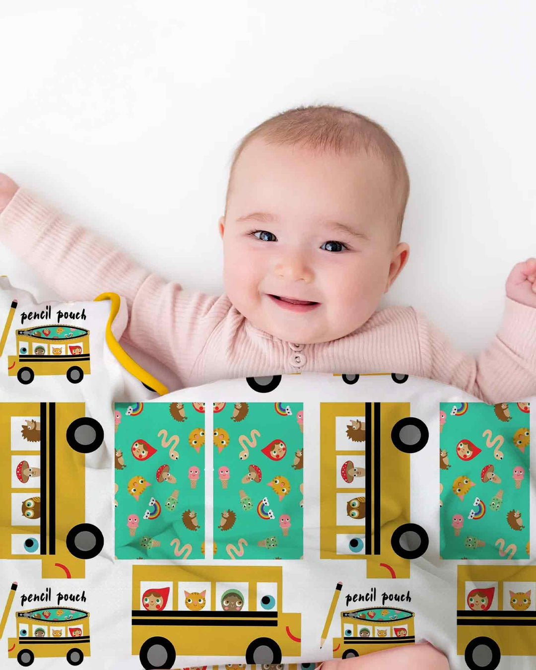 School Bus Adventures Bamboo Blanket