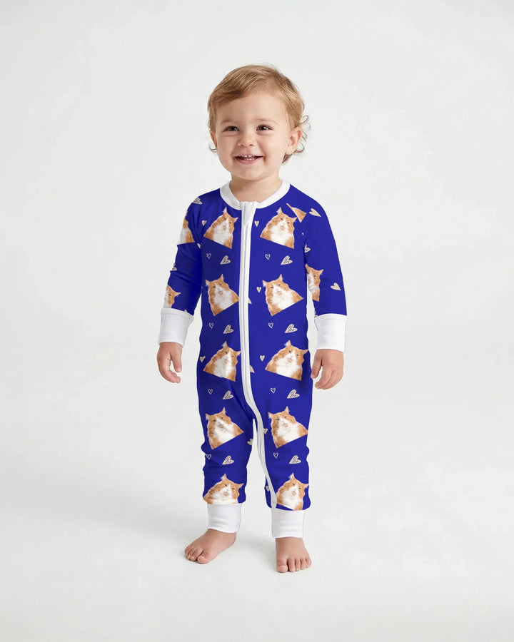 Benutzerdefiniertes Gesicht All Over Print Baby Convertible Zippy