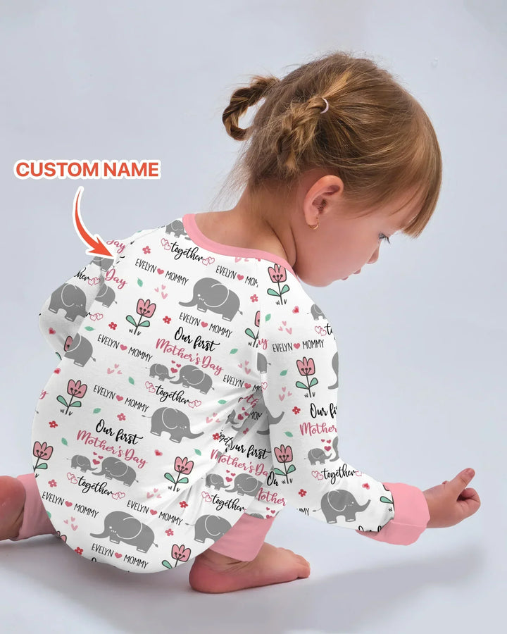 Gerippte Babykleidung mit individuellem Foto - Weich &amp; Skizzenhaft