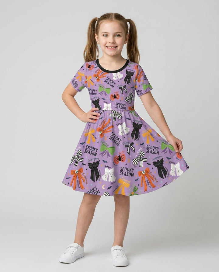 Spooky Bows Spooky Season Bamboo Twirl Dress