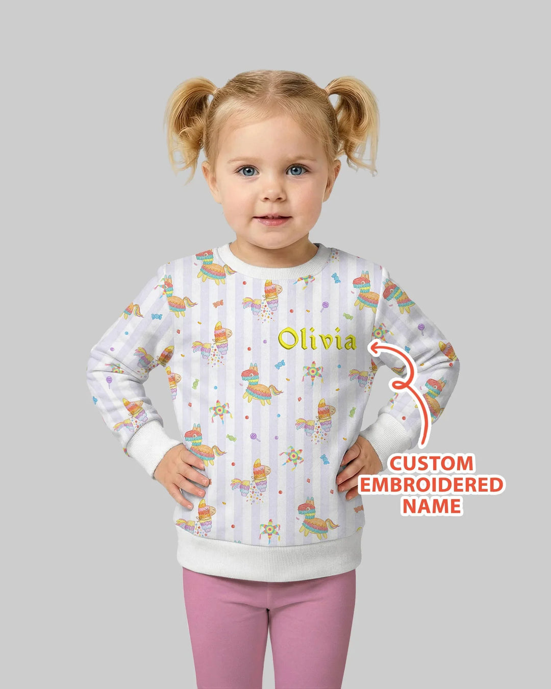 Personalisiertes besticktes Namens-Cinco-De-Mayo-Bambus-Rundhals-Sweatshirt