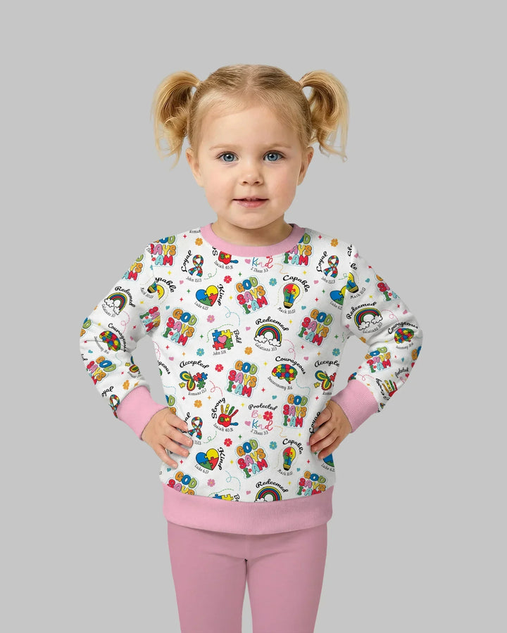 God Says I am Different Bambus-Rundhals-Sweatshirt