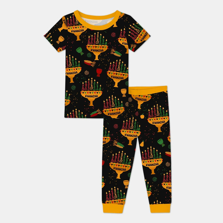 Zweiteiliges, kurzärmliges Pyjama-Set mit Marienkäfern