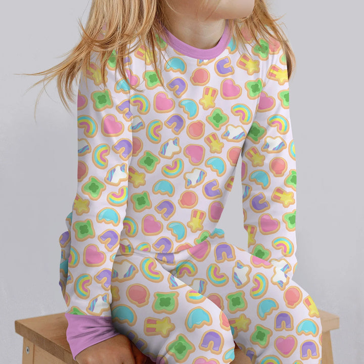 Lucky Marshmallow Cookies Bamboo Two Piece Long Sleeve Pajama Set