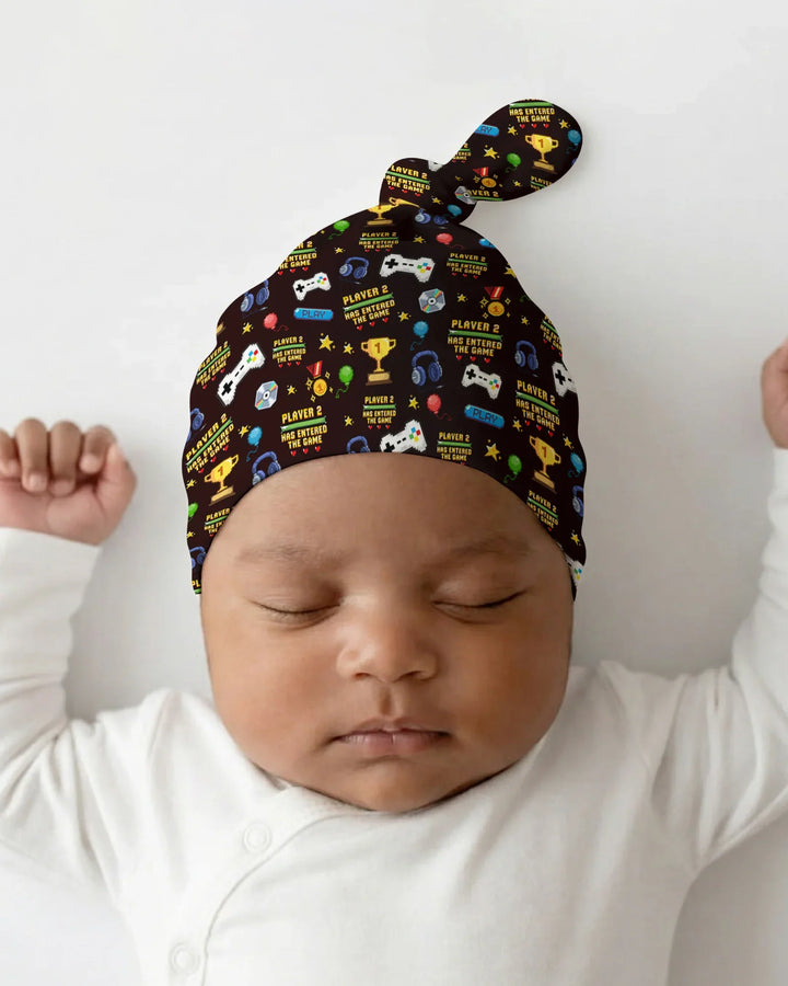 Leveled Up Daddy & Me Matching Bamboo Knotted Hat