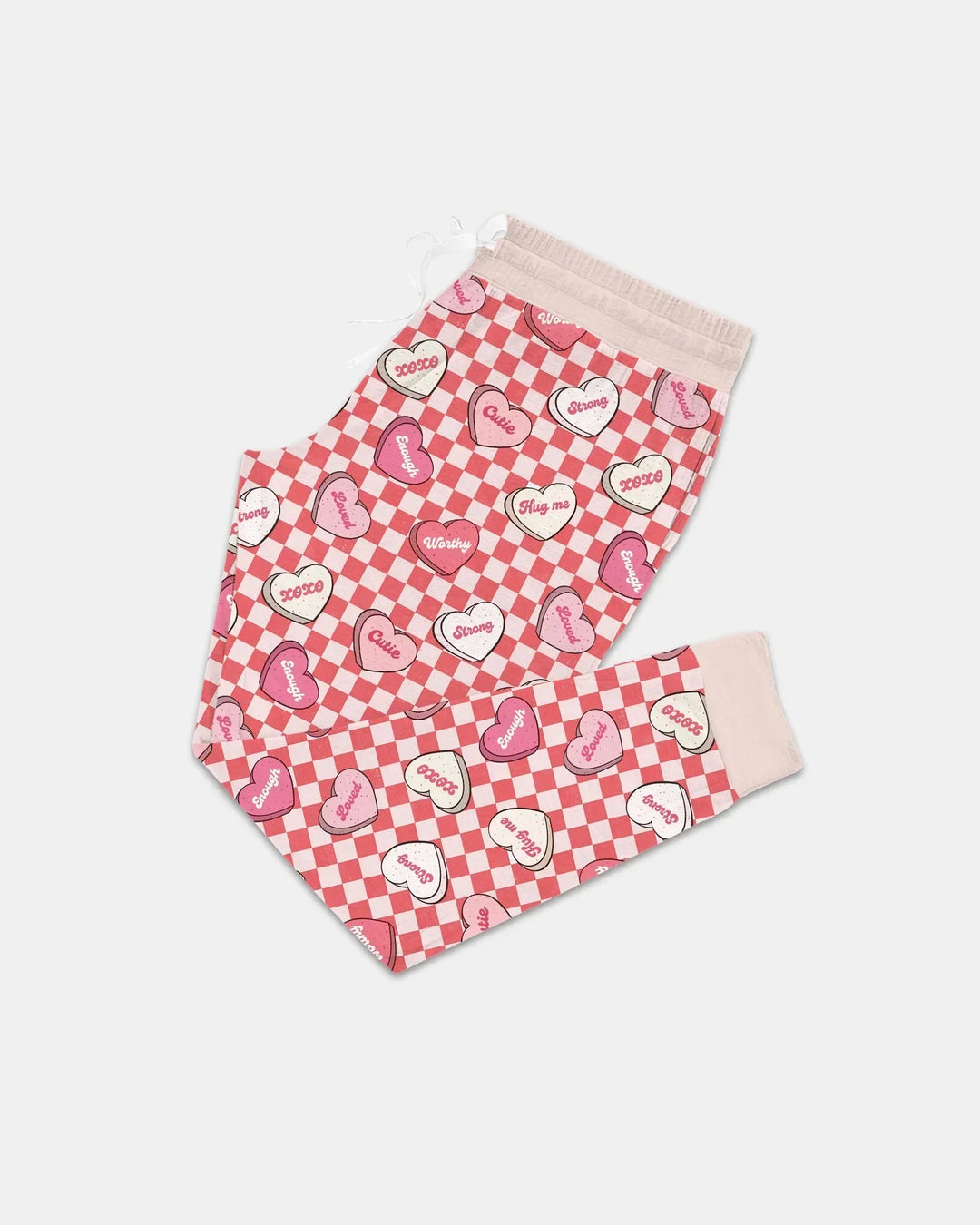 Damen-Pyjama-Set „Valentine in Hearts Bamboo“