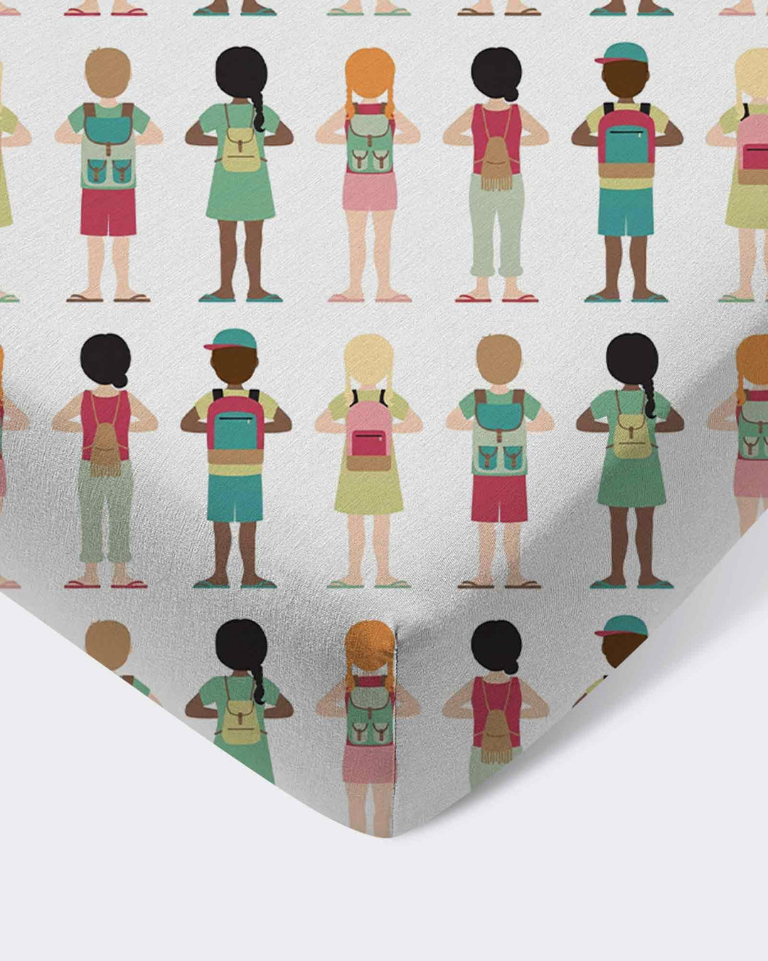 Little Friends Everywhere Bamboo Fitted Crib Sheet