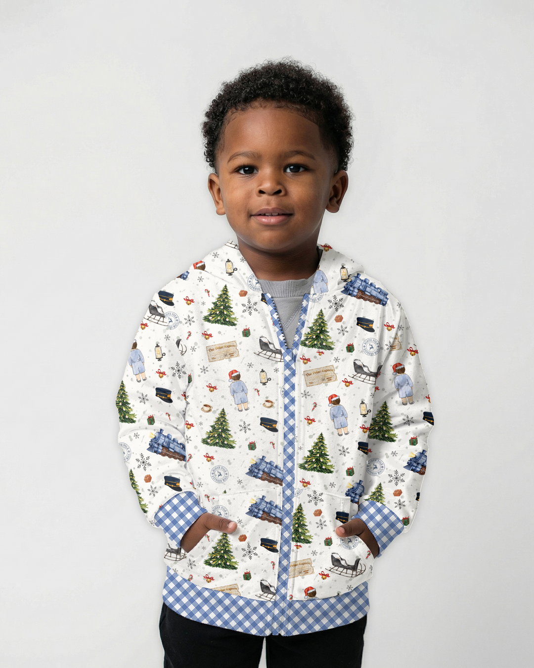 North Pole Adventure Bamboo Zip Hoodie