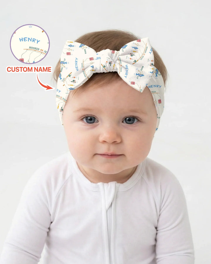 Rosa Luxuriöses Stirnband mit Schleife