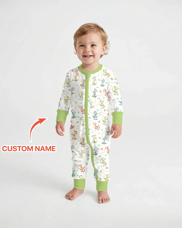 Personalized Dino Friends Bamboo Convertible Zippy