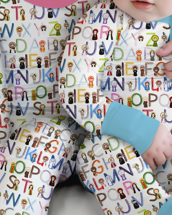Saint ABCs Bamboo Two Piece Long Sleeve Pajama Set