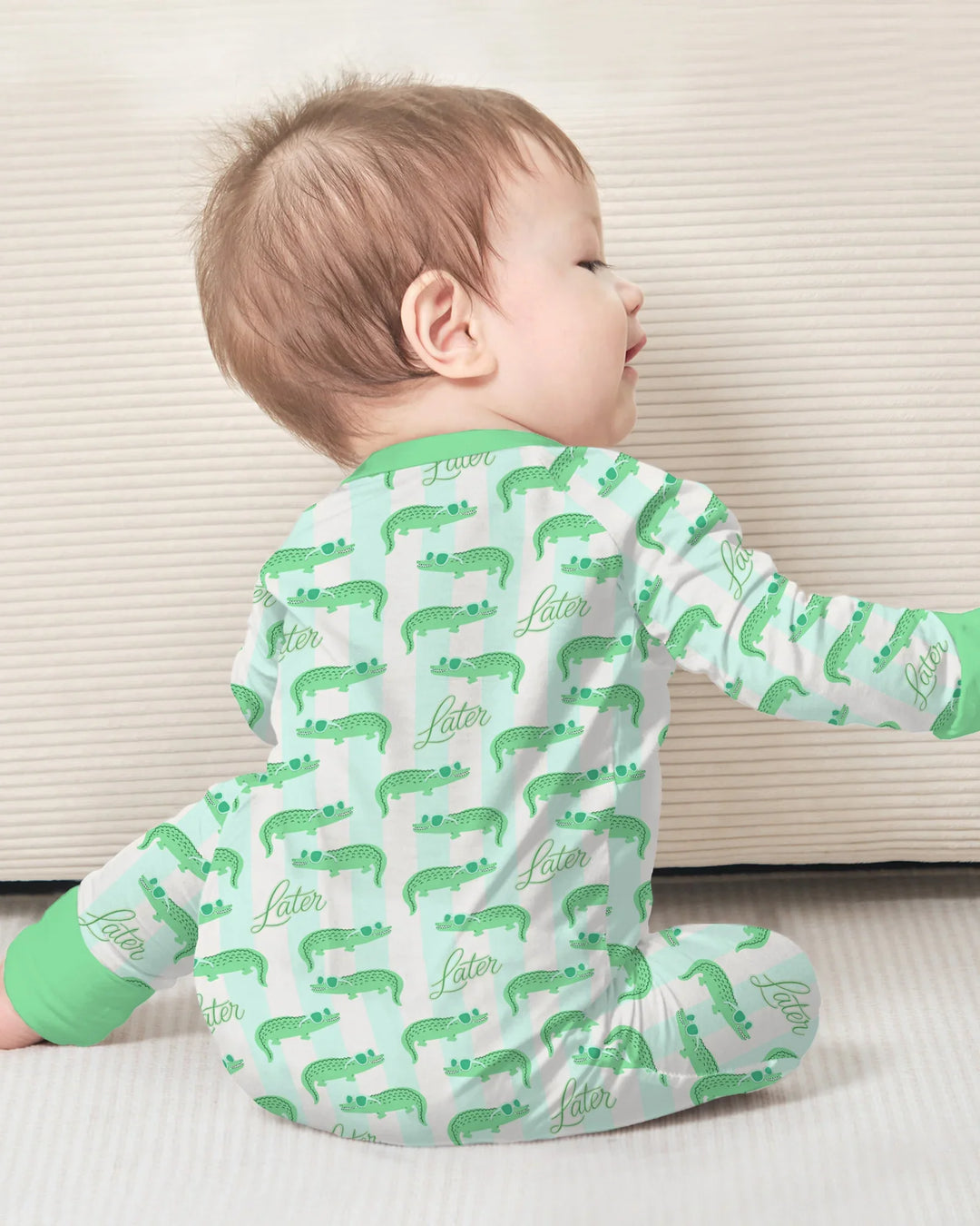 Gerippte Babykleidung mit individuellem Foto - Weich &amp; Skizzenhaft