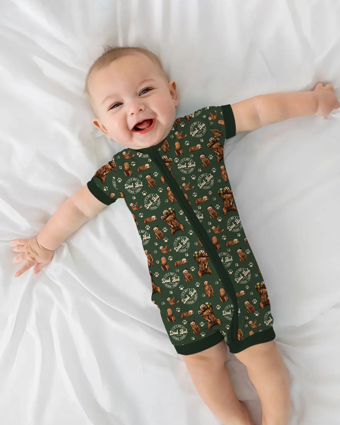 Daddy Bear It's Not A Dad Bod Bamboo Shorty Zippy