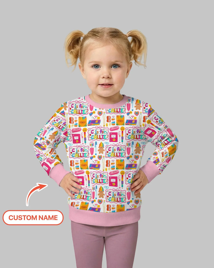 Custom Name Classroom Cuties Bamboo Crewneck Sweatshirt