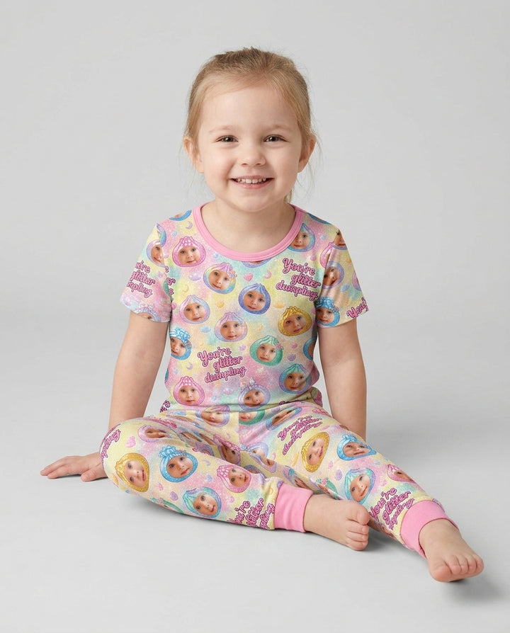 Zweiteiliges, kurzärmliges Pyjama-Set mit Marienkäfern