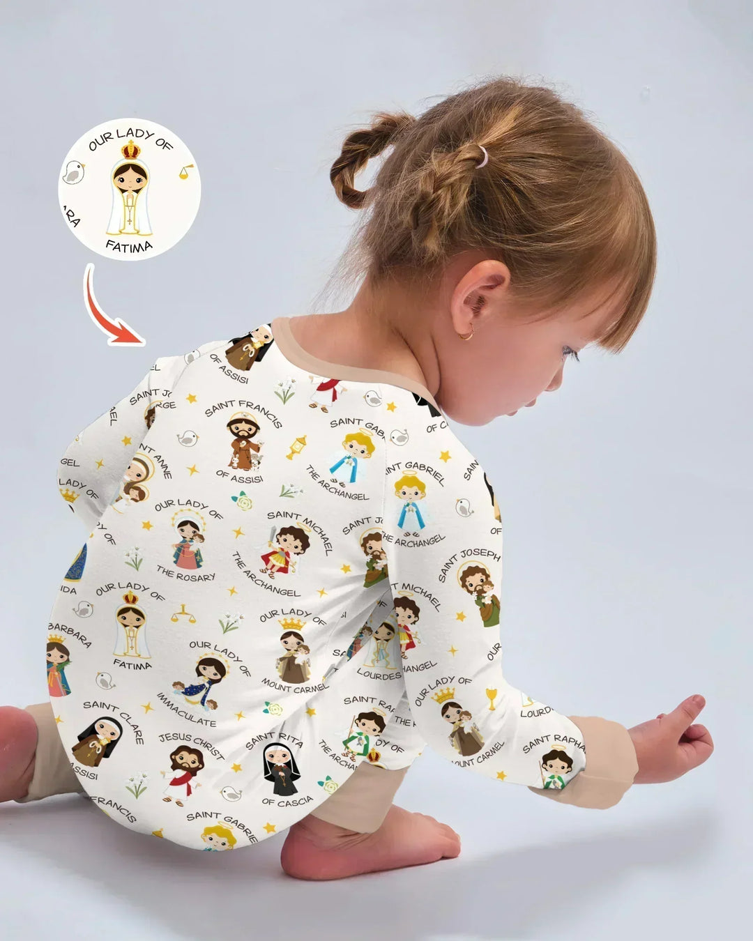 Gerippte Babykleidung mit individuellem Foto - Weich &amp; Skizzenhaft
