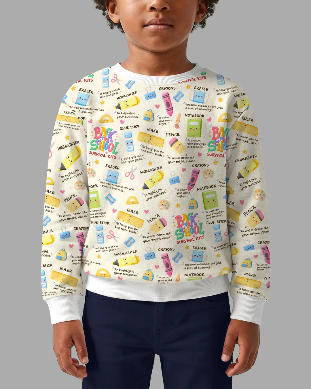 Sweatshirt mit Rundhalsausschnitt aus Bambusfaser