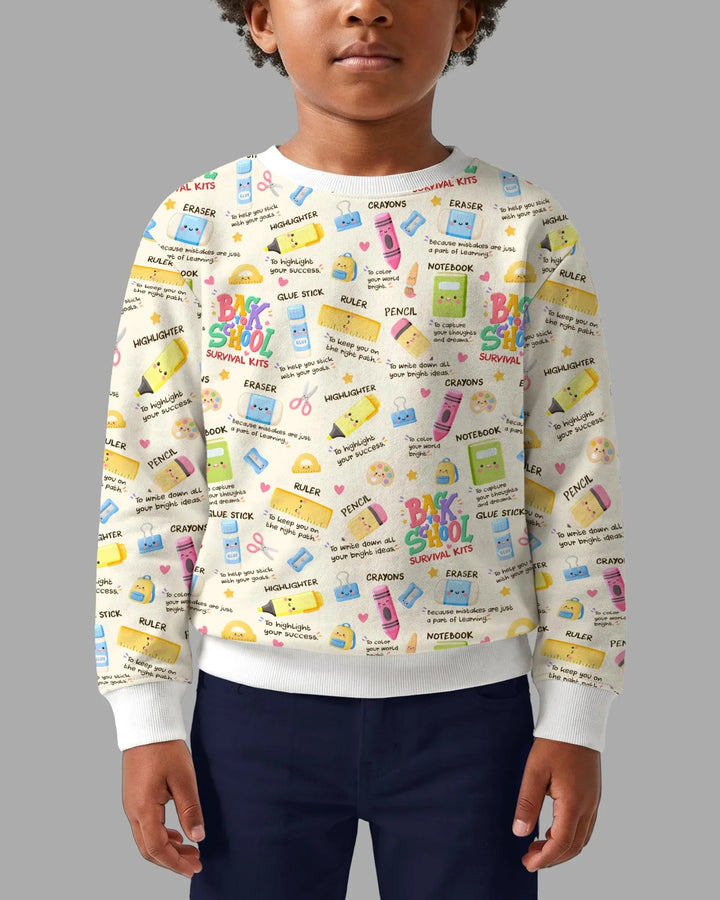 Sweatshirt mit Rundhalsausschnitt aus Bambusfaser