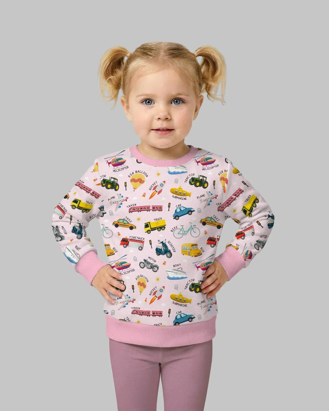 Vehicle Vocabulary Bamboo Crewneck Sweatshirt