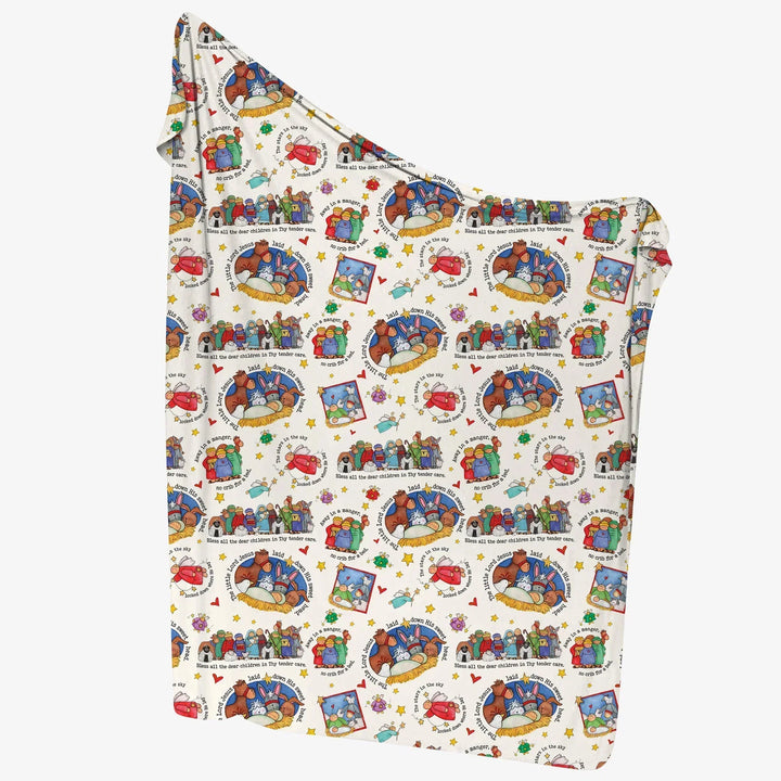 Away In A Manger Blessings Bamboo Swaddle Blanket