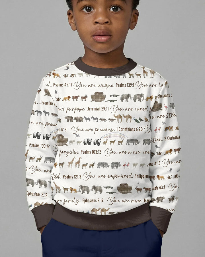 Biblische Arche Noah Bambus-Rundhals-Sweatshirt