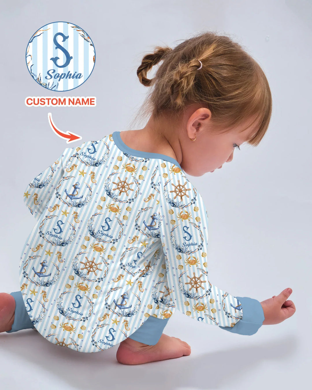 Bon Voyage Custom Name Bamboo Convertible Zippy