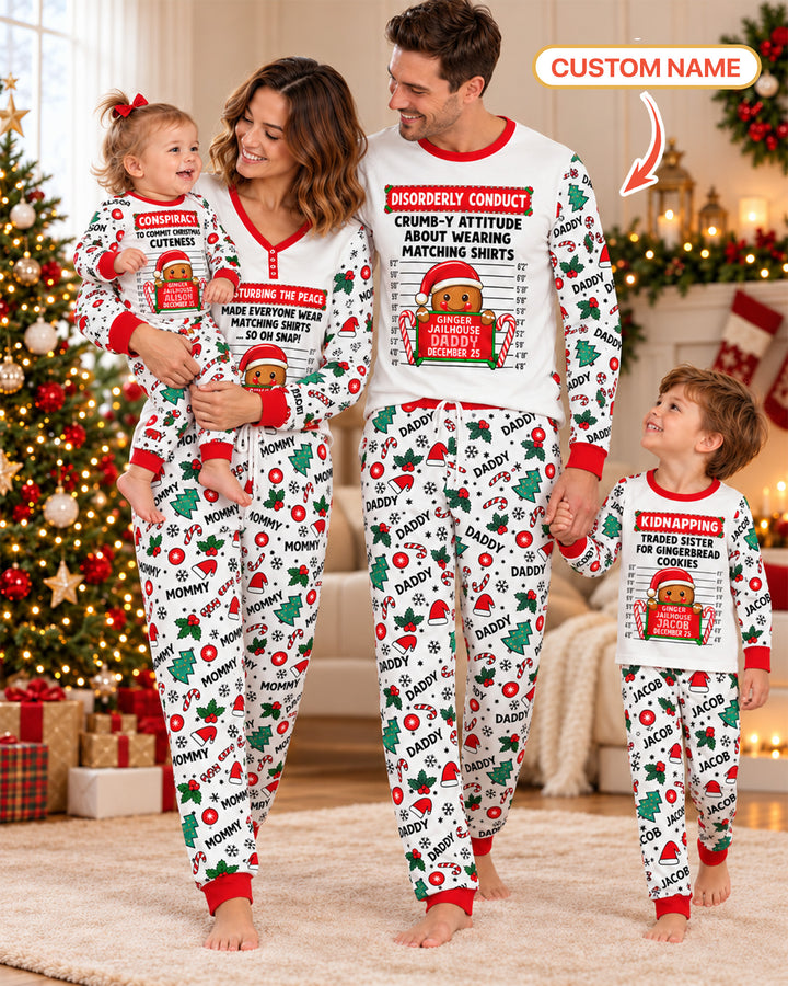 Funny Christmas Family Matching Bamboo Men's Pajama Set