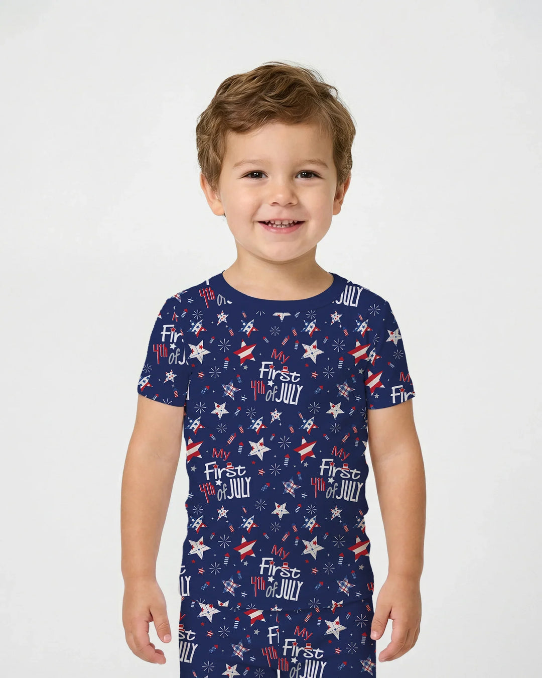 Zweiteiliges, kurzärmliges Pyjama-Set mit Marienkäfern