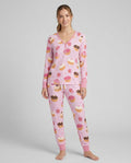 Hanukkah Donut Family Matching Bamboo Women Pajama Set
