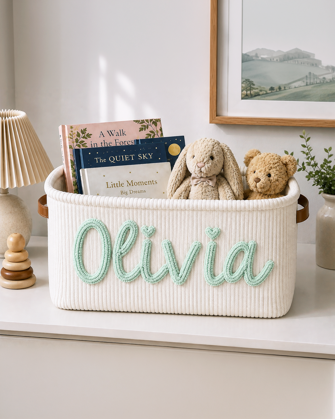 Baby Name Shower Basket