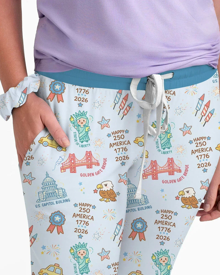 250 Jahre Freiheit Bambus Damen Pyjama Set