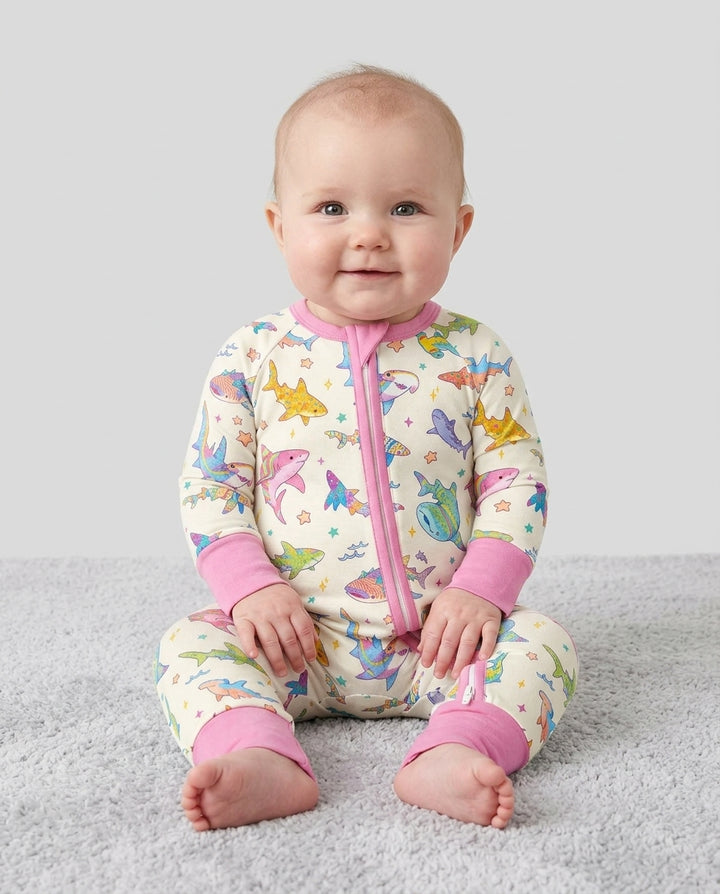 Tropical Sharks Bamboo Convertible Zippy