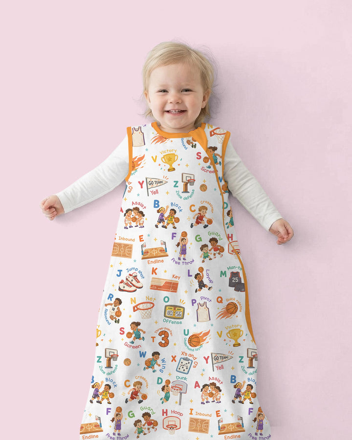 Basketball Alphabet Bamboo Sleep Bag